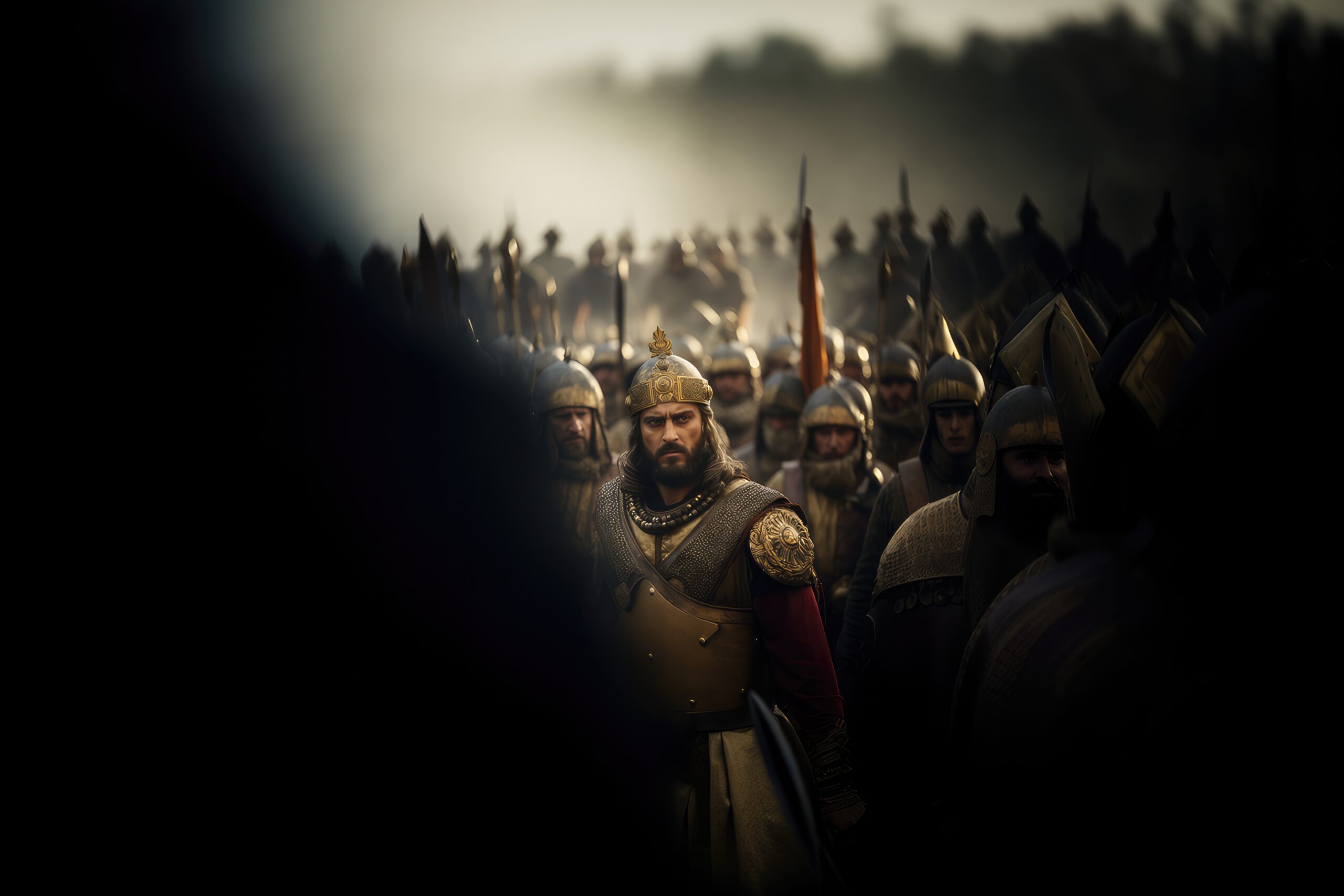 Biblical scene. King David